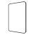 Signature Harper Front-Lit LED Bathroom Mirror with Demister Pad 700mm H x 500mm W - Black | Thumbnail Image