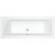 Signature Hermes Double Ended Whirlpool Bath 1700mm x 800mm - 12 Jet Air Spa System
