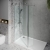 Signature Horizon Wetroom Glass Shower Screen 1920mm H x 800mm W - Silver | Thumbnail Image