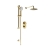 Signature Impact Thermostatic Dual Concealed Mixer Shower with Shower Kit + Fixed Shower Head - Brushed Brass