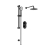 Signature Impact Thermostatic Dual Concealed Mixer Shower with Shower Kit + Fixed Shower Head - Black