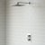 Signature Kuba Thermostatic Square 1 Outlet Concealed Shower Valve Dual Handle - Chrome