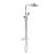 Signature Kube Square Thermostatic Bar Mixer Shower with Shower Kit + Fixed Head - Chrome | Thumbnail Image