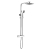Signature Kube Square Thermostatic Bar Mixer Shower with Shower Kit + Fixed Head - Chrome
