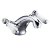 Signature Levato Basin Mixer Tap Dual Handle with Waste - Chrome