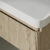 Signature Lucille Wall Hung 1-Drawer Vanity Unit with Basin 500mm Wide - Textured Oak