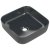 Signature Luxey Square Countertop Basin with Unslotted Waste 390mm Wide 0 Tap Hole - Matt Black