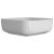 Signature Olmec Square Countertop Basin with Unslotted Waste 390mm Wide 0 Tap Hole - Matt White