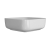 Signature Olmec Square Countertop Basin with Unslotted Waste 390mm Wide 0 Tap Hole - Matt White