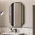 Signature Marco Bathroom Mirror 900mm H x 600mm W - Black | Thumbnail Image