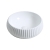 Signature Marina Textured Round Sit-On Countertop Basin 400mm Wide 0 Tap Hole - White | Thumbnail Image
