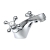 Signature Mayfair Basin Mixer Tap Dual Handle with Waste - Chrome | Thumbnail Image