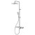 Vema Thermostatic Complete Mixer Shower with Integrated Shelf - White/Chrome