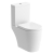 Signature Nazca Close Coupled Open Back Rimless Toilet with Push Button Cistern - Soft Close Seat