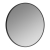 Signature Olivia Round Bathroom Mirror 500mm Diameter - Matt Black