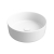 Signature Olmec Round Countertop Basin with Unslotted Waste 360mm Wide 0 Tap Hole - Matt White