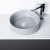 Signature Olmec Round Countertop Basin with Unslotted Waste 360mm Wide 0 Tap Hole - Matt Light Grey