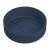 Signature Olmec Round Countertop Basin with Unslotted Waste 360mm Wide 0 Tap Hole - Matt Deep Blue