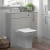 Signature Oslo Back to Wall WC Toilet Unit 600mm Wide - Light Grey Gloss