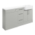 Signature Oslo RH 3-Drawer Combination Unit with Basin 1542mm Wide - Light Grey Gloss | Thumbnail Image