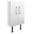 Signature Oslo Floor Standing 2-Door Slim Vanity Unit 500mm Wide - White Gloss