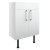 Signature Oslo Floor Standing 2-Door Vanity Unit 600mm Wide - White Gloss