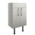 Signature Oslo Floor Standing 2-Door Vanity Unit 500mm Wide - Light Grey Gloss