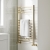 Signature Paragon Straight Heated Towel Rail 800mm H x 500mm W - Brushed Brass