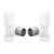 Signature Patterned Angled Radiator Valve Pair - White | Thumbnail Image