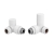 Signature Patterned Corner Radiator Valve Pair - White | Thumbnail Image