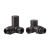 Signature Patterned Corner Radiator Valves (Pair) - Matt Black | Thumbnail Image