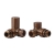 Signature Patterned Corner Radiator Valves (Pair) - Brushed Bronze | Thumbnail Image