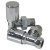 Signature Patterned Angled Radiator Valves (Pair) - Chrome | Thumbnail Image