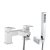 Signature Form Bath Shower Mixer Tap with Shower Kit and Bracket - Chrome