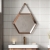 Signature Pietro Hexagonal Bathroom Mirror 433mm H x 500mm W - Bronze