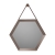 Signature Pietro Hexagonal Bathroom Mirror 433mm H x 500mm W - Bronze