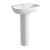 Signature Poseidon Basin and Full Pedestal 600mm Wide - 1 Tap Hole