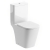 Signature Poseidon Rimless Open Back Close Coupled Toilet with Push Button Cistern - Soft Close Seat
