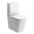 Signature Poseidon Rimless Back to Wall Close Coupled Toilet with Push Button Cistern - Soft Close Seat