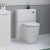 Signature Randers Back to Wall WC Toilet Unit 550mm Wide - White Gloss