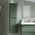 Signature Randers Wall Hung 2-Door Tall Unit 350mm Wide - Matt Sage Green | Thumbnail Image