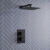 Signature React Thermostatic Dual Concealed Mixer Shower with Fixed Shower Head - Matt Black | Thumbnail Image