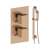 Signature React Thermostatic Concealed Shower Valve with Adjustable Slide Rail Kit - Brushed Bronze | Thumbnail Image