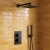 Signature React Thermostatic Dual Concealed Mixer Shower with Shower Kit + Fixed Shower Head - Matt Black | Thumbnail Image