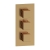 Signature React Thermostatic Triple Concealed Mixer Shower with Shower Kit + Fixed Shower Head - Brushed Bronze | Thumbnail Image