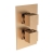 Signature React Thermostatic Dual Concealed Mixer Shower with Shower Kit + Fixed Shower Head - Brushed Bronze | Thumbnail Image