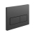 Signature Rectangular Push Button Dual Flush Plate - Black