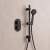 Signature Reflex Thermostatic Concealed Shower Valve with Adjustable Slide Rail Kit - Matt Black | Thumbnail Image