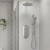 Signature Reflex Thermostatic Triple Concealed Mixer Shower with Shower Kit + Fixed Shower Head - Chrome | Thumbnail Image