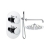 Signature Reflex Thermostatic Dual Concealed Mixer Shower with Shower Kit + Fixed Shower Head - Chrome